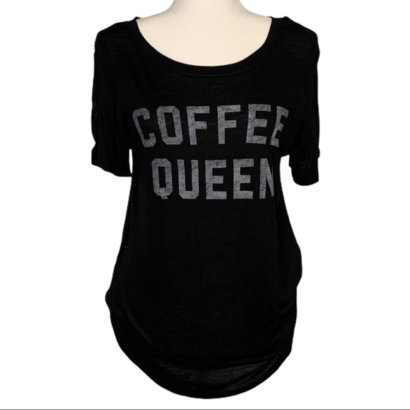 Zoe + Liv Tops - Zoe + Live Coffee Queen Black Top Medium